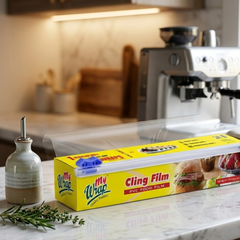 cling wrap with slide cutter