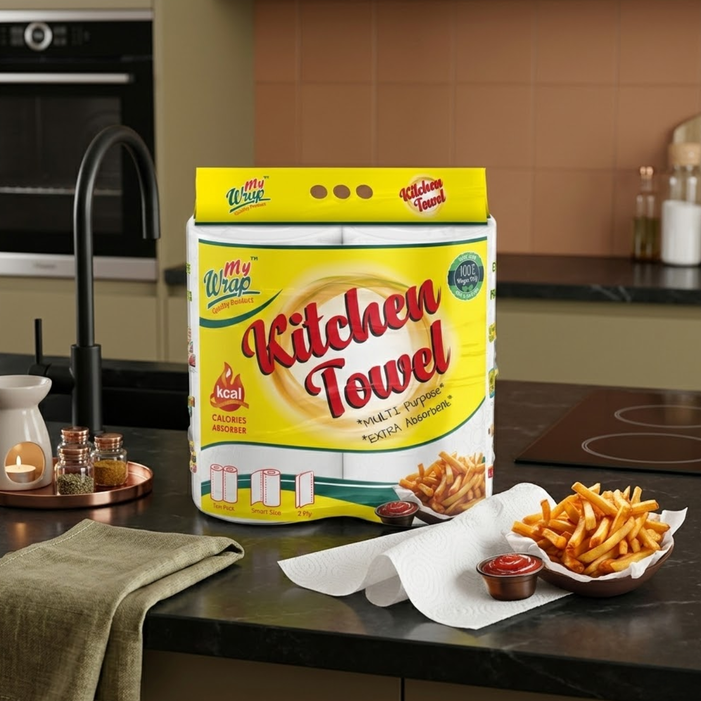 kitchen towel roll